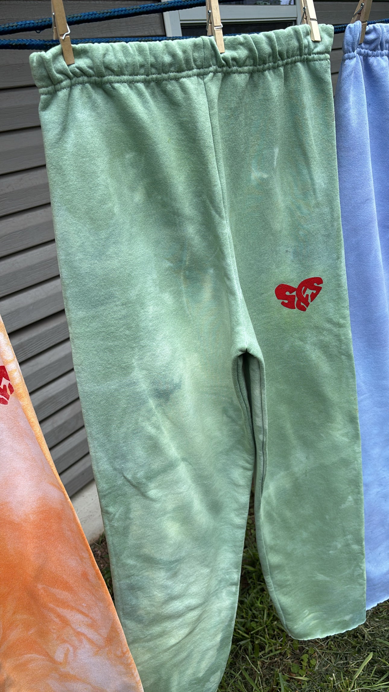 Lime Tie-dye sweatpants
