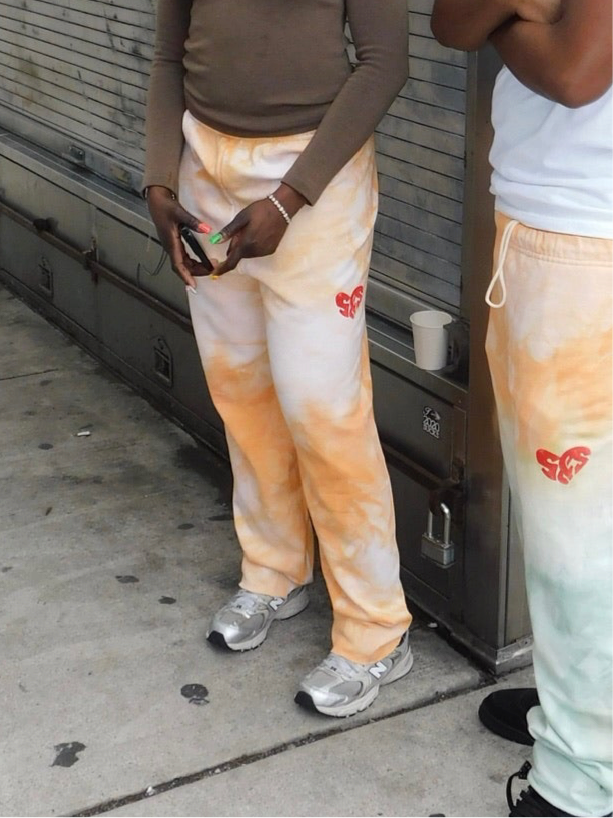 Orange Tie-dye Sweatpants